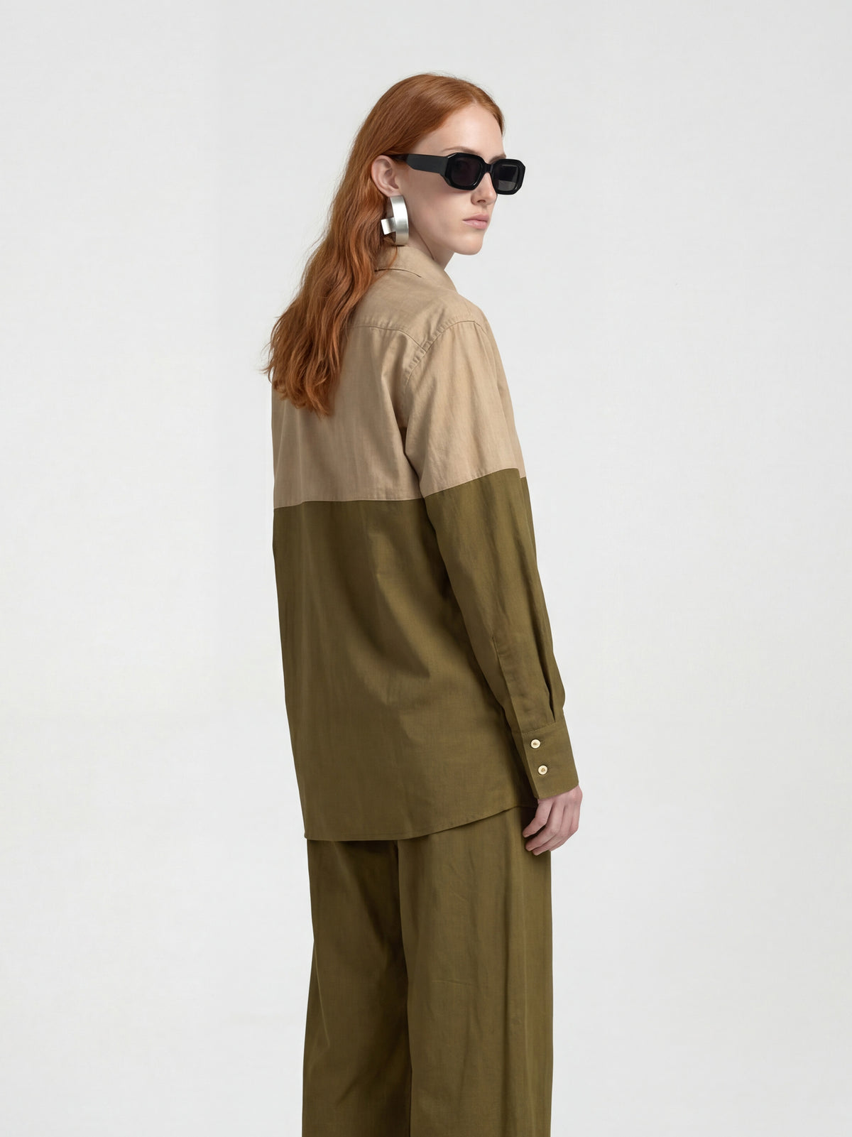 HORIZON SHIRT - TAN GREEN
