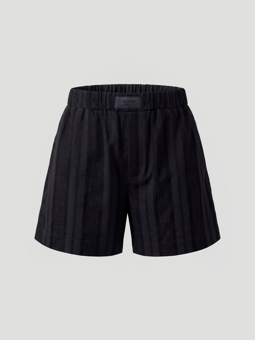 LIDO SHORTS - STRIPED BLACK