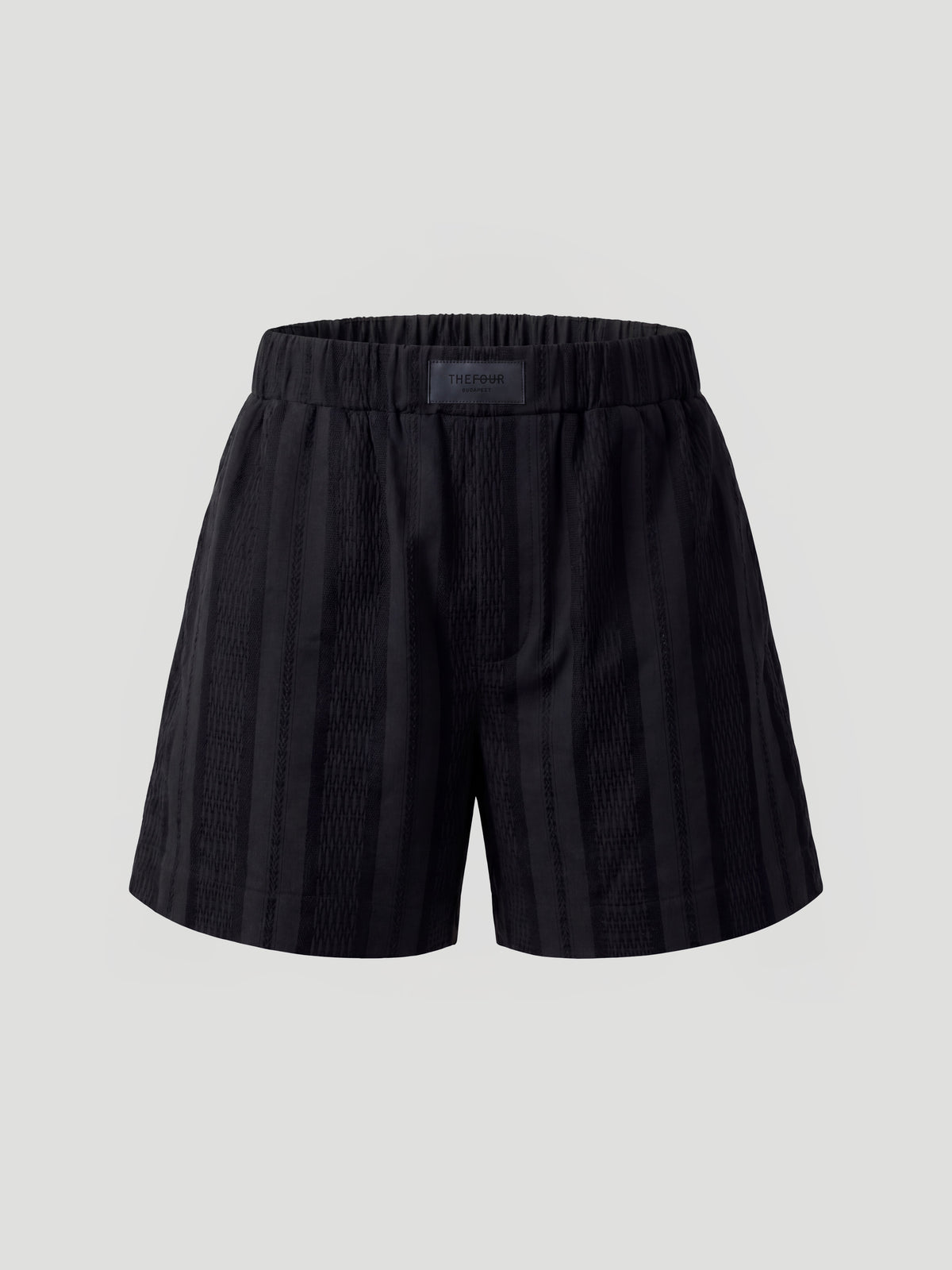 LIDO SHORTS - STRIPED BLACK