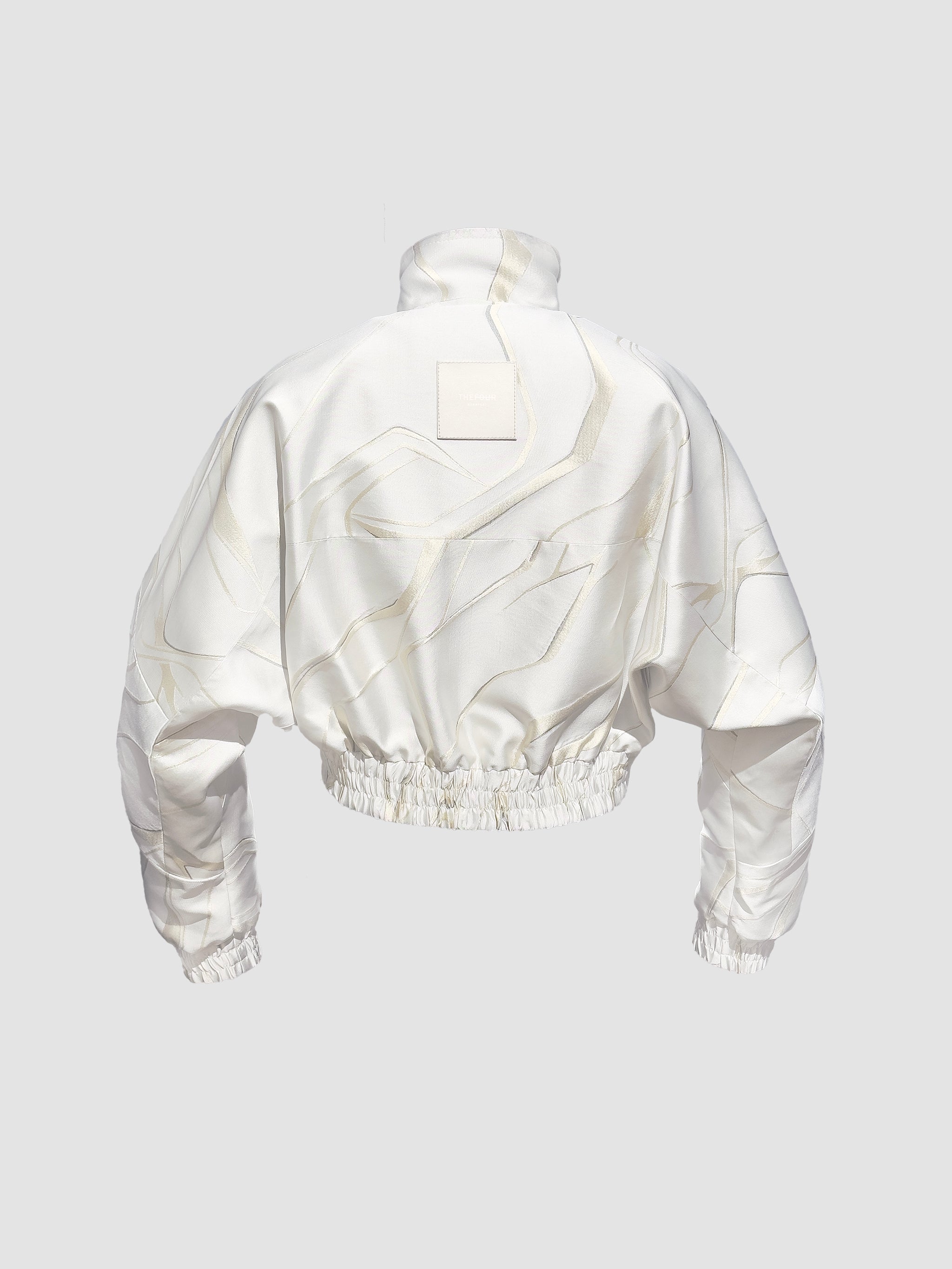NERA JACKET - JACQUARD-1 WHITE-BEIGE