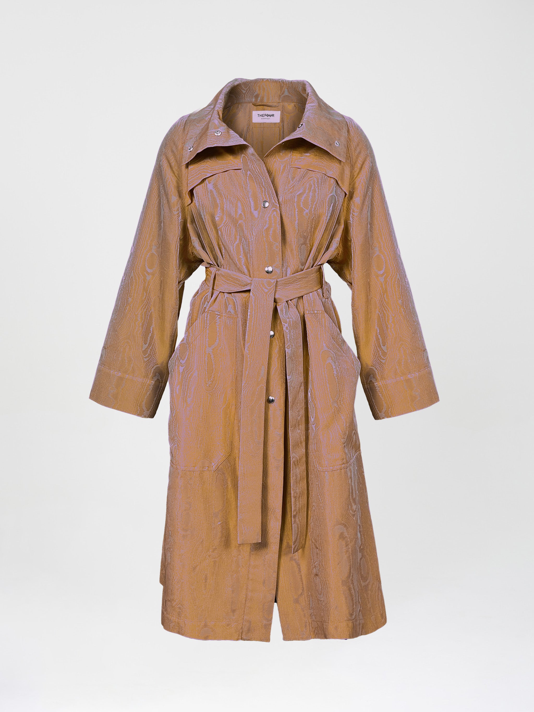 ORION TRENCH COAT - LILAC-YELLOW