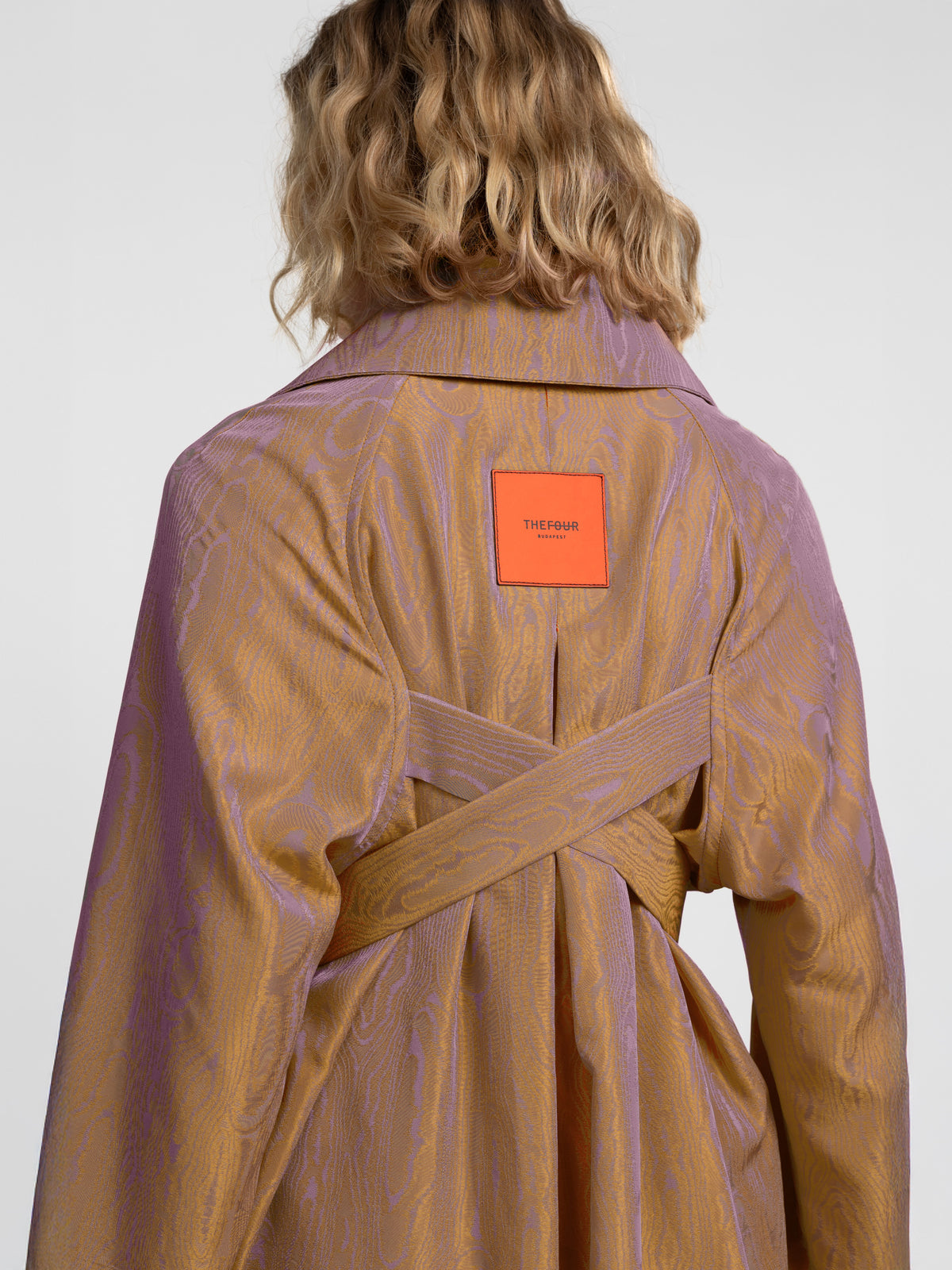 ORION TRENCH COAT - LILAC-YELLOW