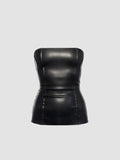 TENSE RUBBER CORSET - BLACK