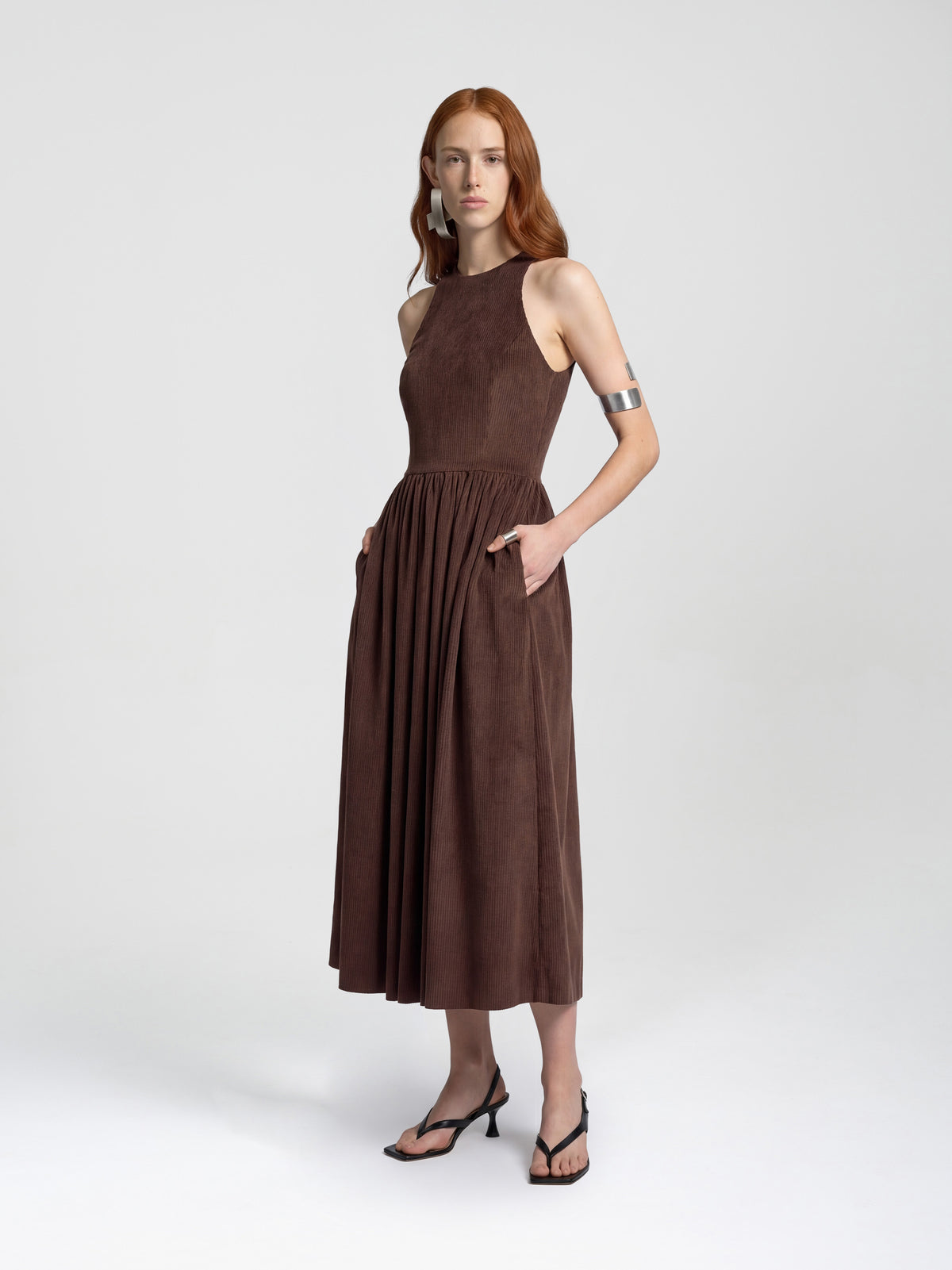 BUFFANT DRESS - BROWN