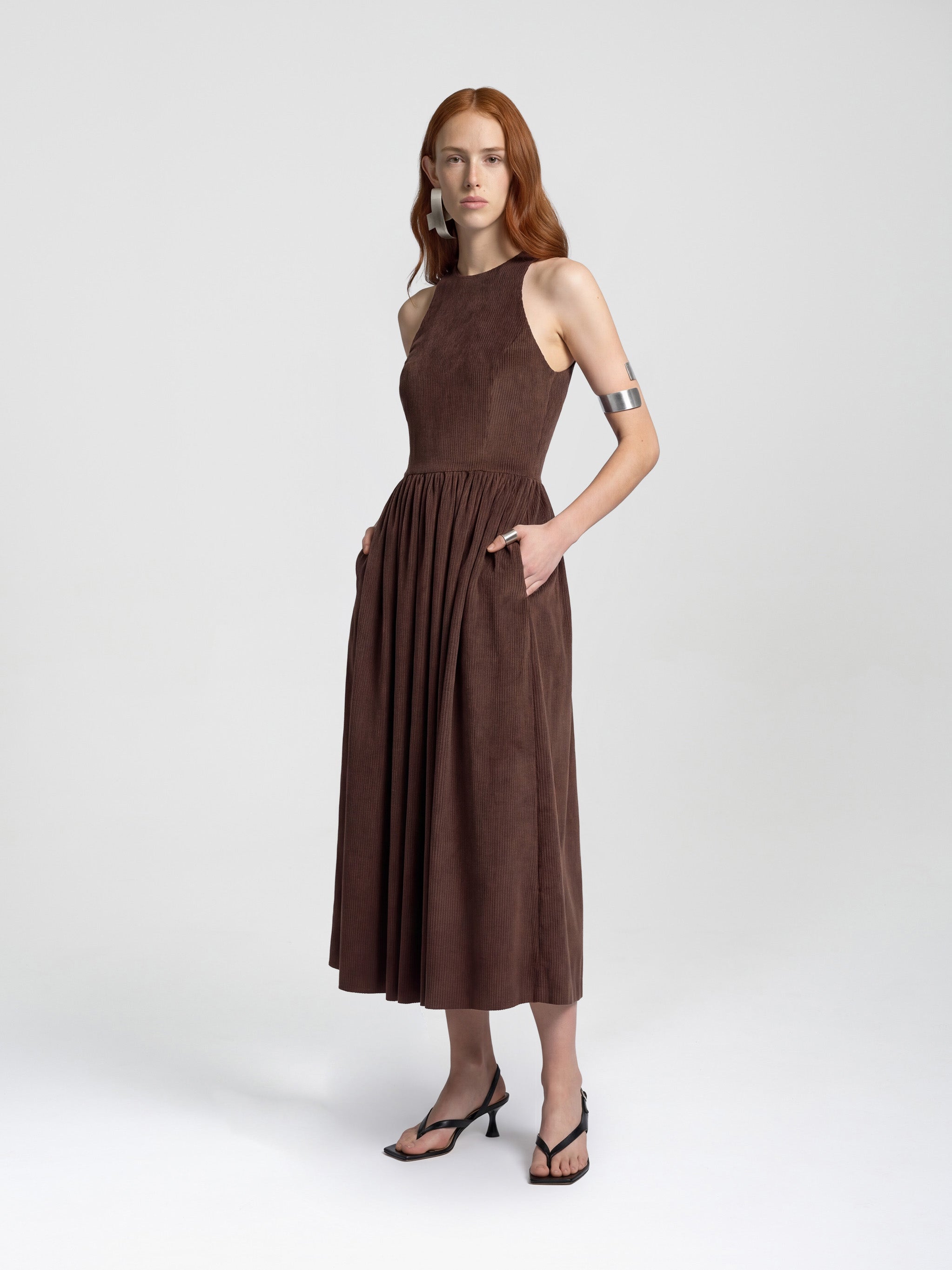 BUFFANT DRESS - BROWN