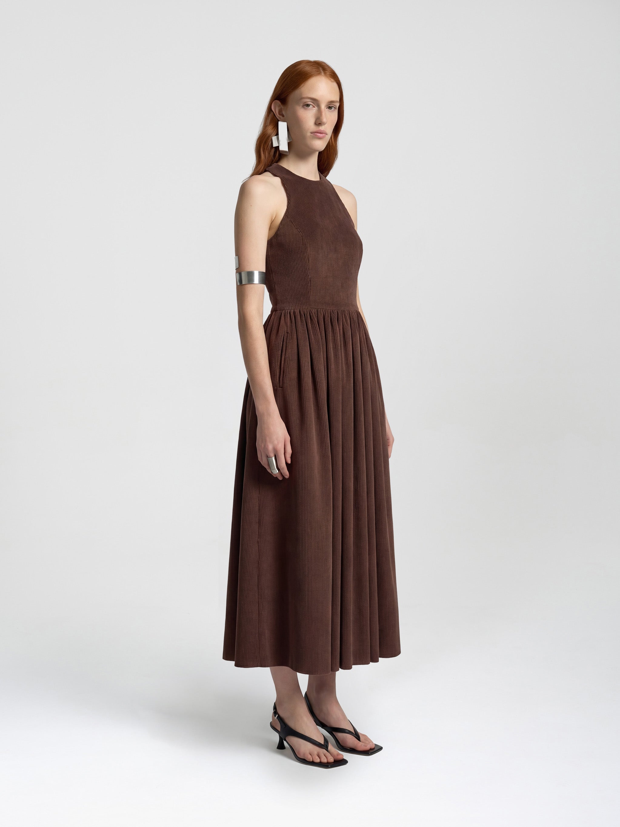 BUFFANT DRESS - BROWN