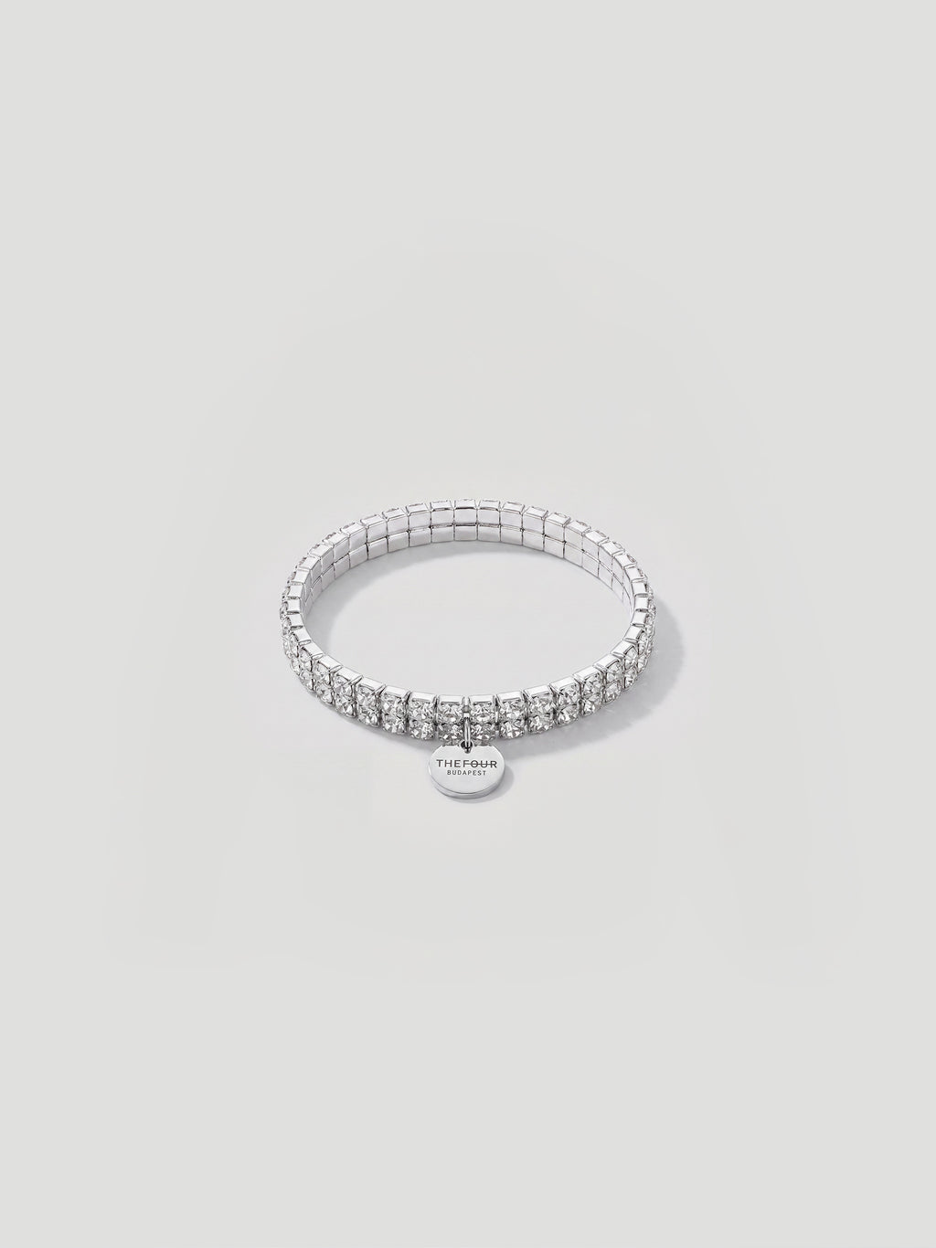 GLINT RHINESTONE BRACELET - SILVER
