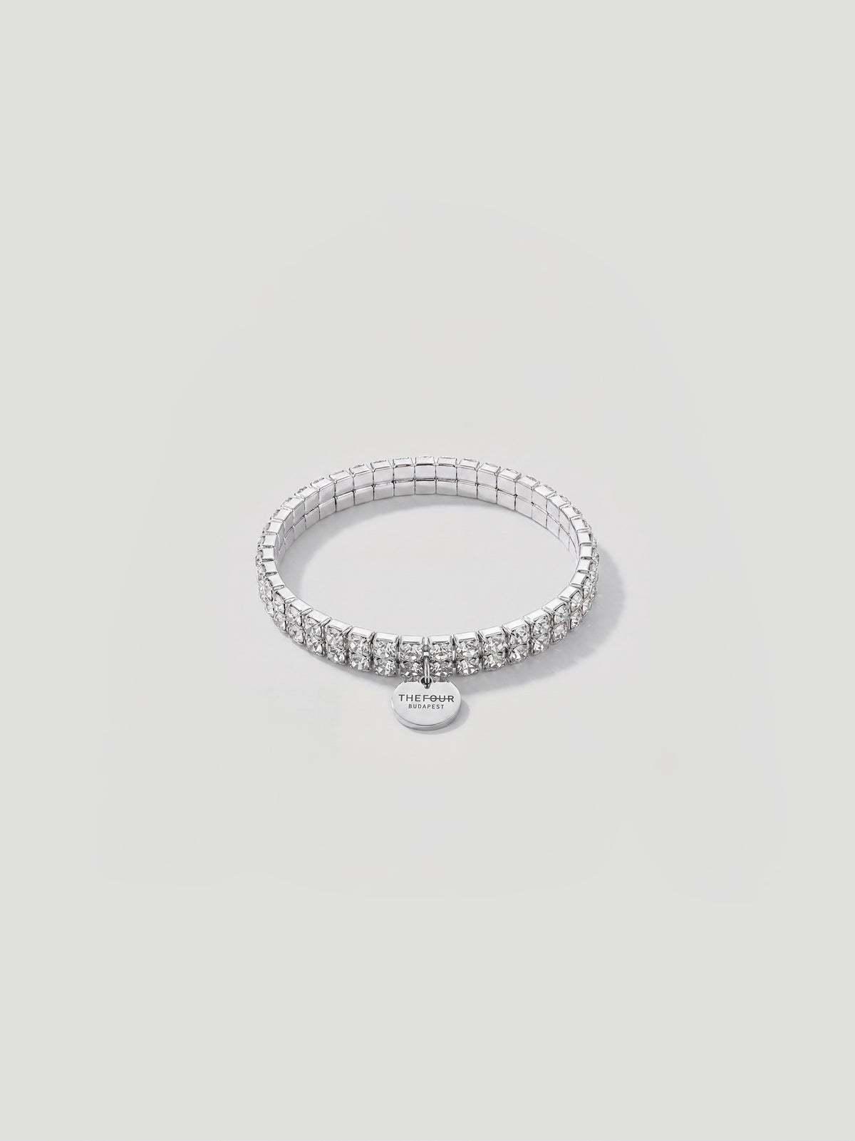 GLINT RHINESTONE BRACELET - SILVER