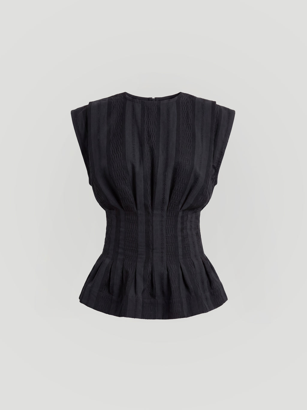 HOURGLASS TOP - STRIPED BLACK