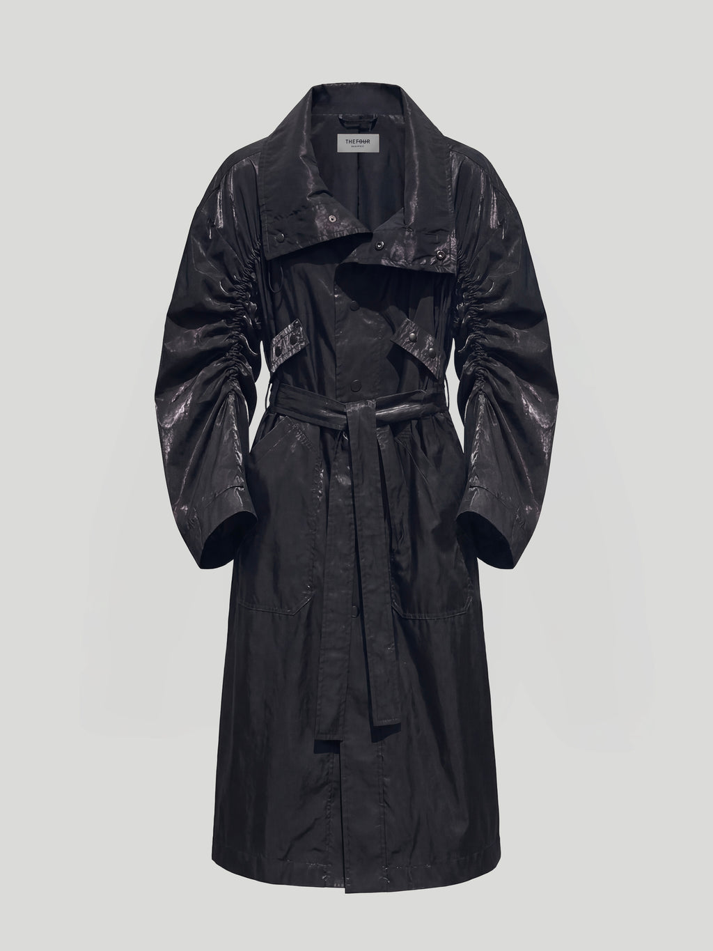 SINQ TRENCH COAT - NOIR ROSE