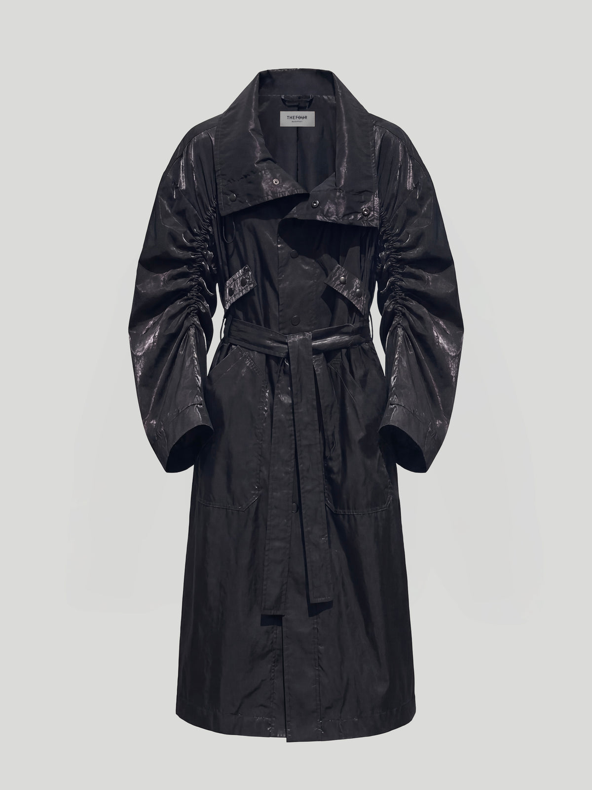 SINQ TRENCH COAT - NOIR ROSE