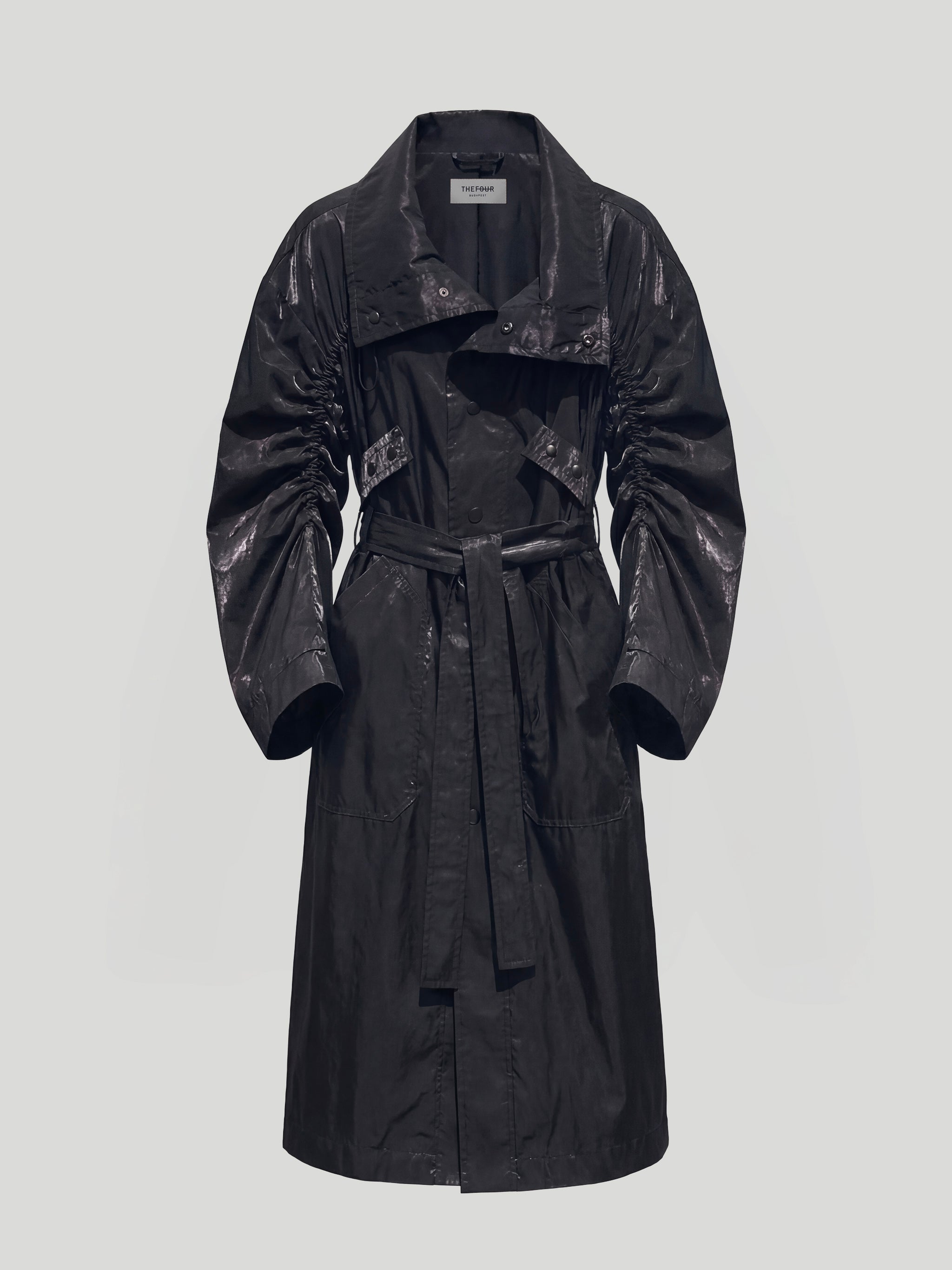 SINQ TRENCH COAT - NOIR ROSE