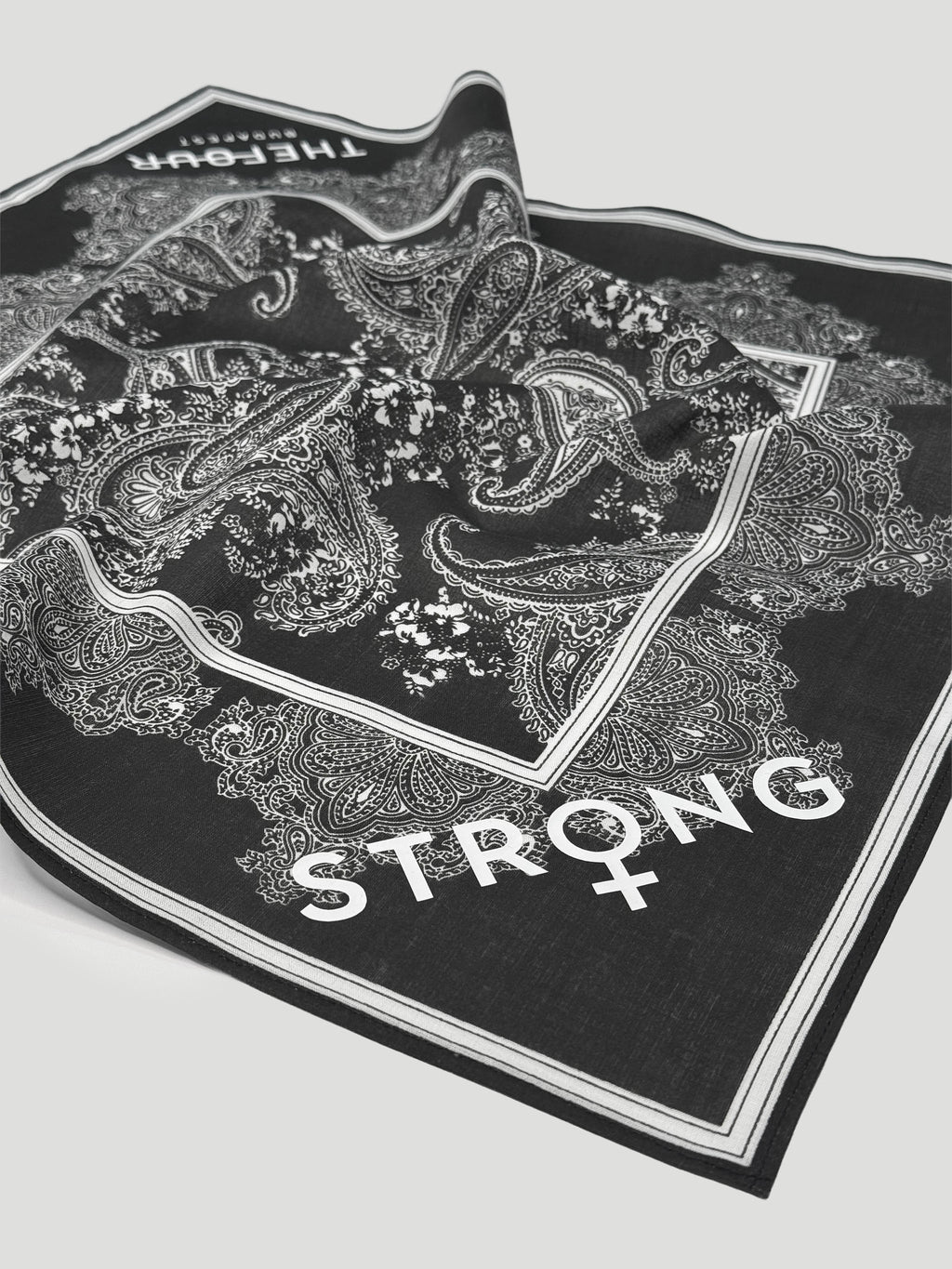 STRONG BANDANA - BLACK WHITE