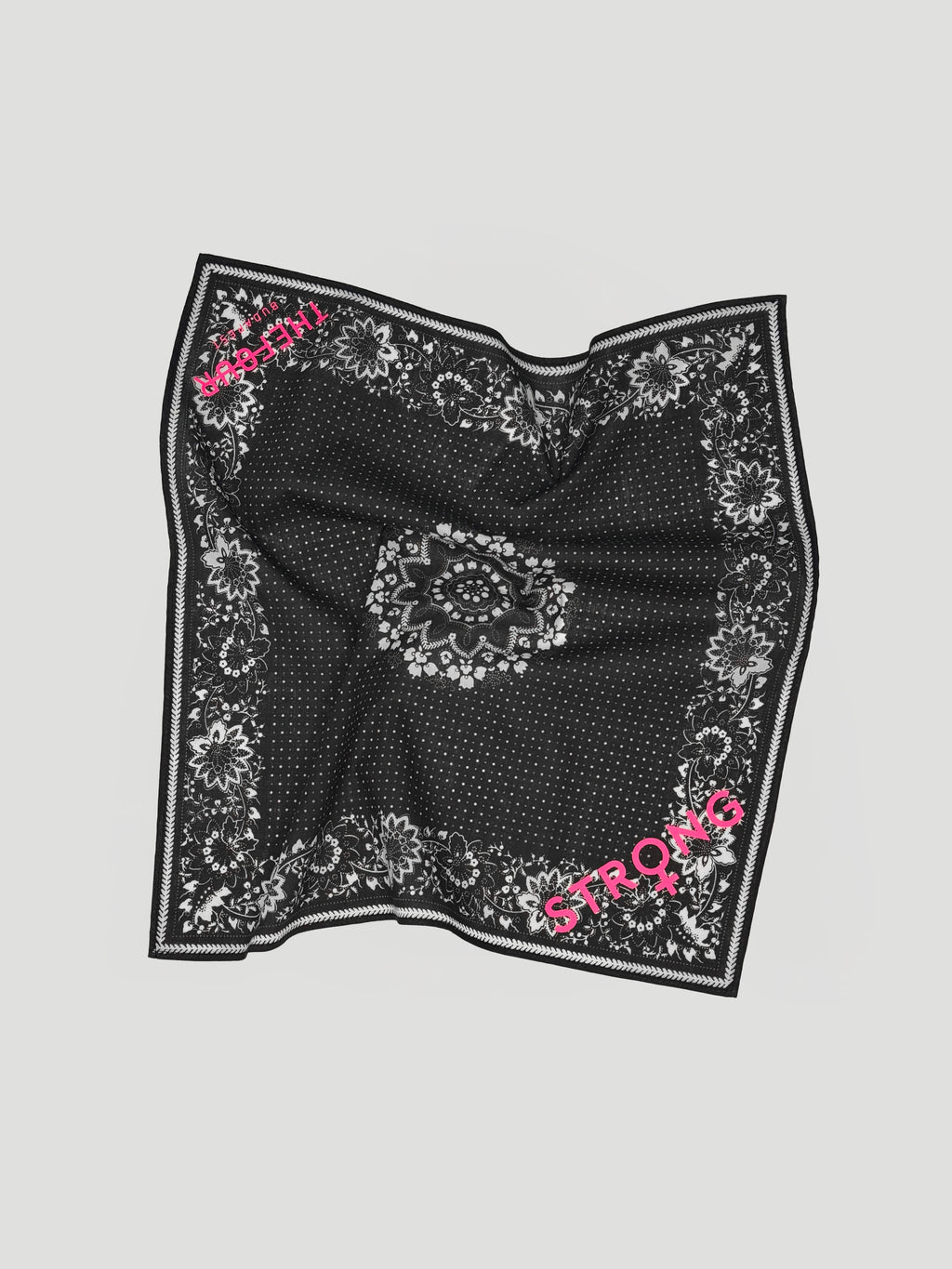 STRONG BANDANA - BLACK NEON PINK