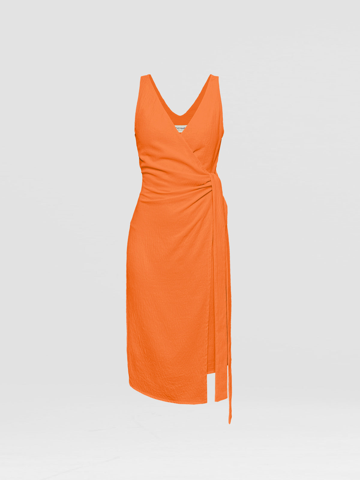 SID WRAP DRESS - CREPE ORANGE